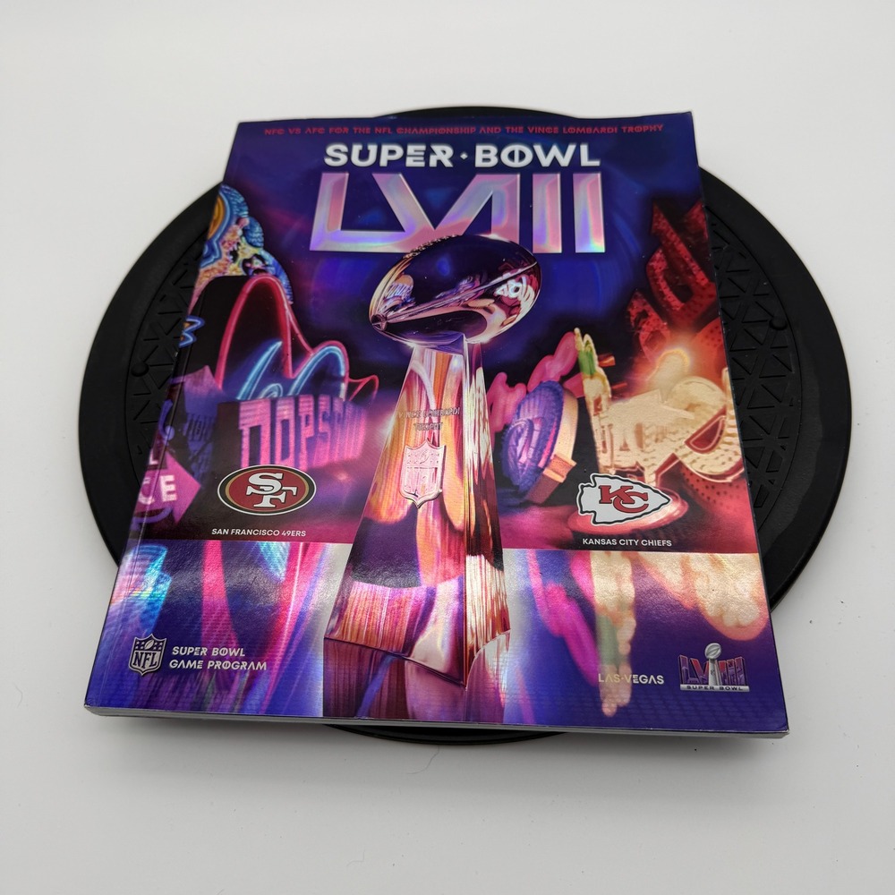 NFL Super Bowl LVIII Official Game Program 2024 49ers vs Chiefs Las Vegas Usher